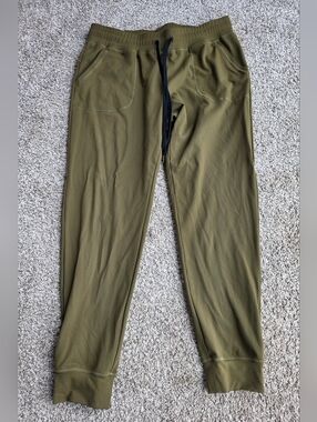 Women’s Olive Green Drawstring Jogger Pants